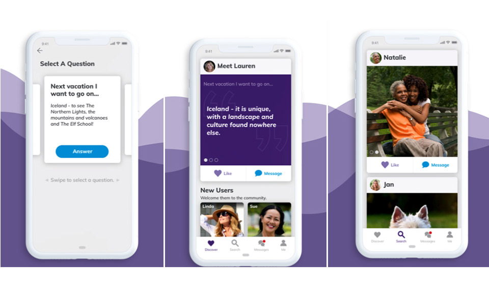 Información sobre la aplicación móvil de OurTime