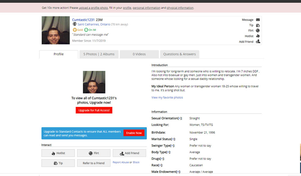 Comment supprimer un membre de la liste des correspondances sur AdultFriendFinder ?